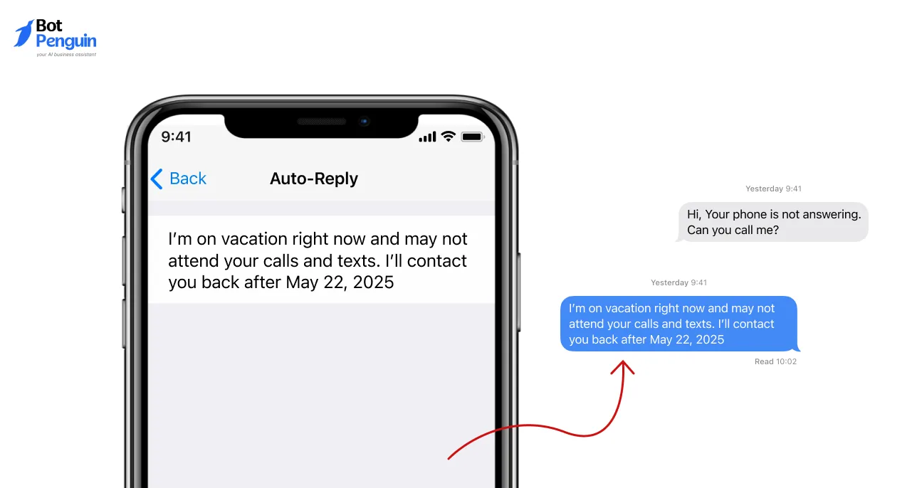 What is Auto Reply Text on iPhone?